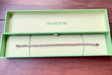 Swarovski roze armband, Handtassen en Accessoires, Armbanden, Met kristal, Overige materialen, Verzenden, Zo goed als nieuw