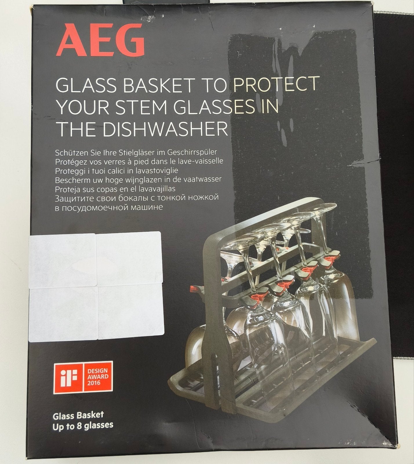 AEG glazenrek vaatwasser voor delicate glazen, Ophalen of Verzenden, Nieuw