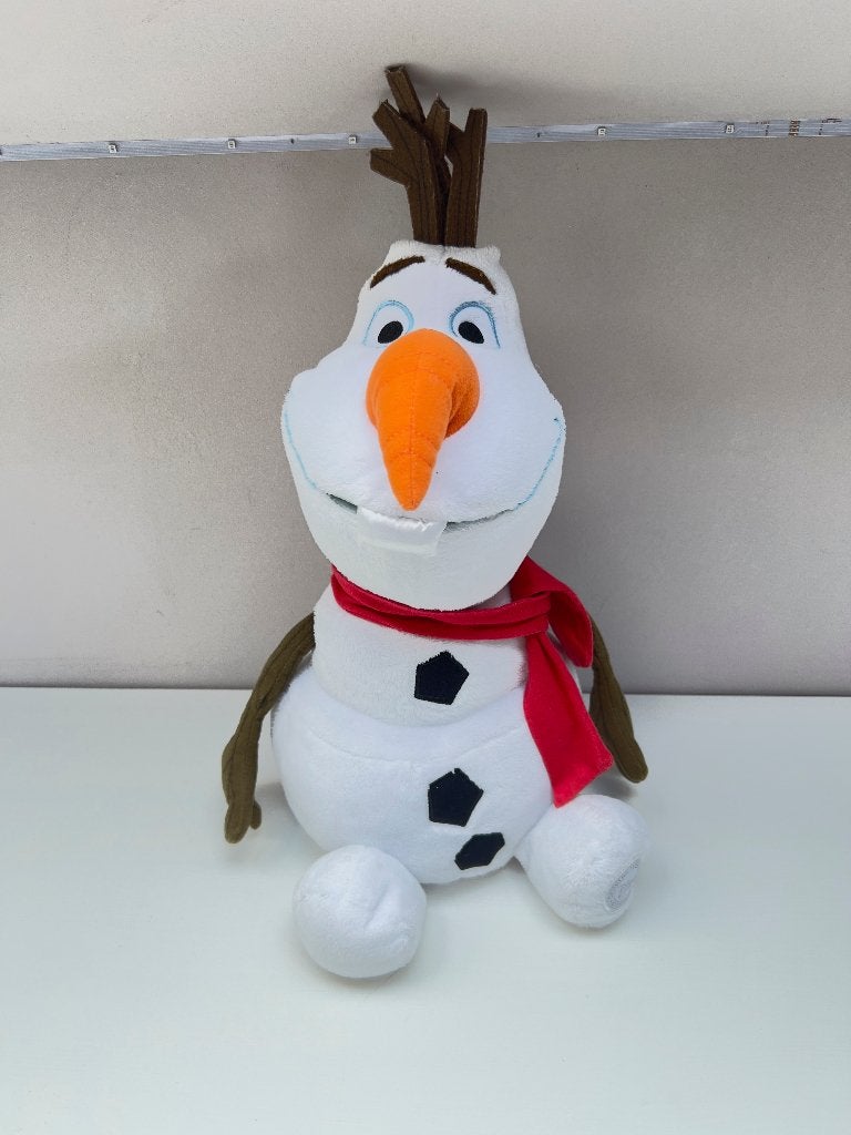 Olaf Disney Store Snow Queen Plush - Rode sjaal, Ophalen of Verzenden, Overige figuren, Gebruikt, Knuffel