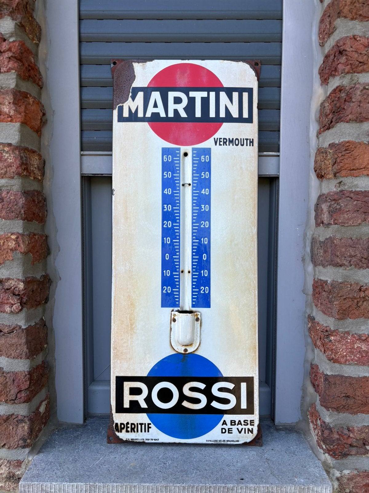 Emaille Martini thermometer, Collections, Enlèvement ou Envoi, Comme neuf