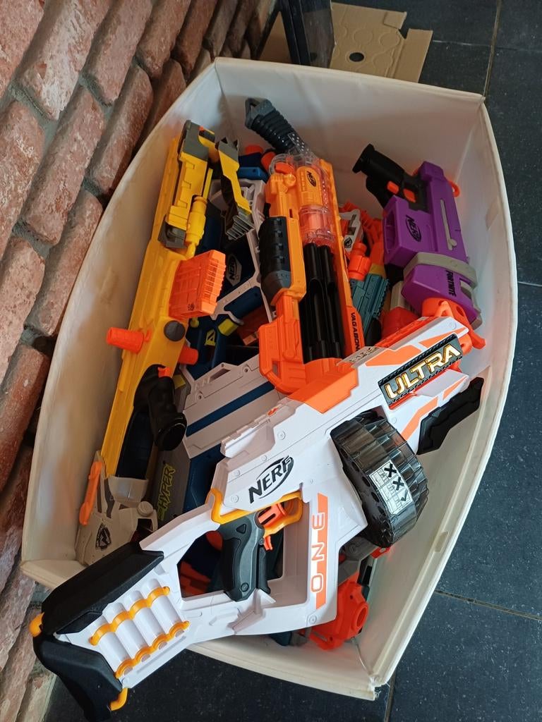 Nerf geweren pistolen, Ophalen