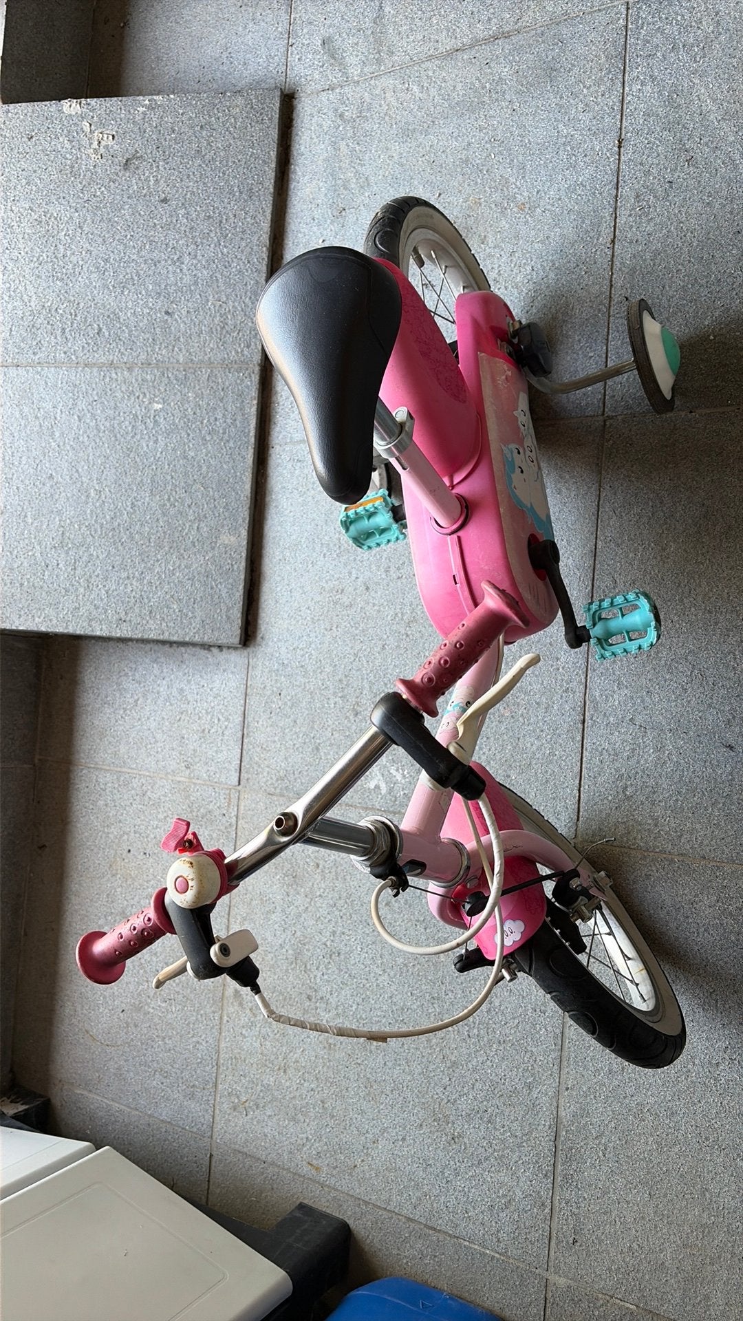 Kinderfiets, Ophalen, Zijwieltjes, Gebruikt, Velgrem