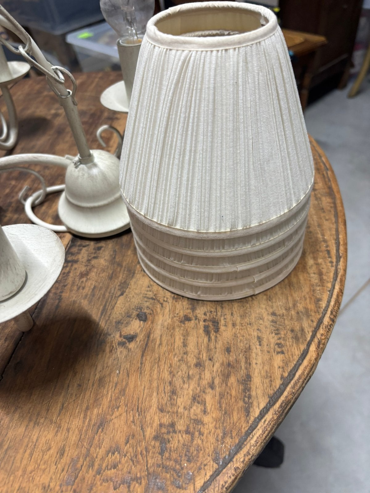Mooi landelijk beige luchter, Huis en Inrichting, Ophalen, Zo goed als nieuw, Beige