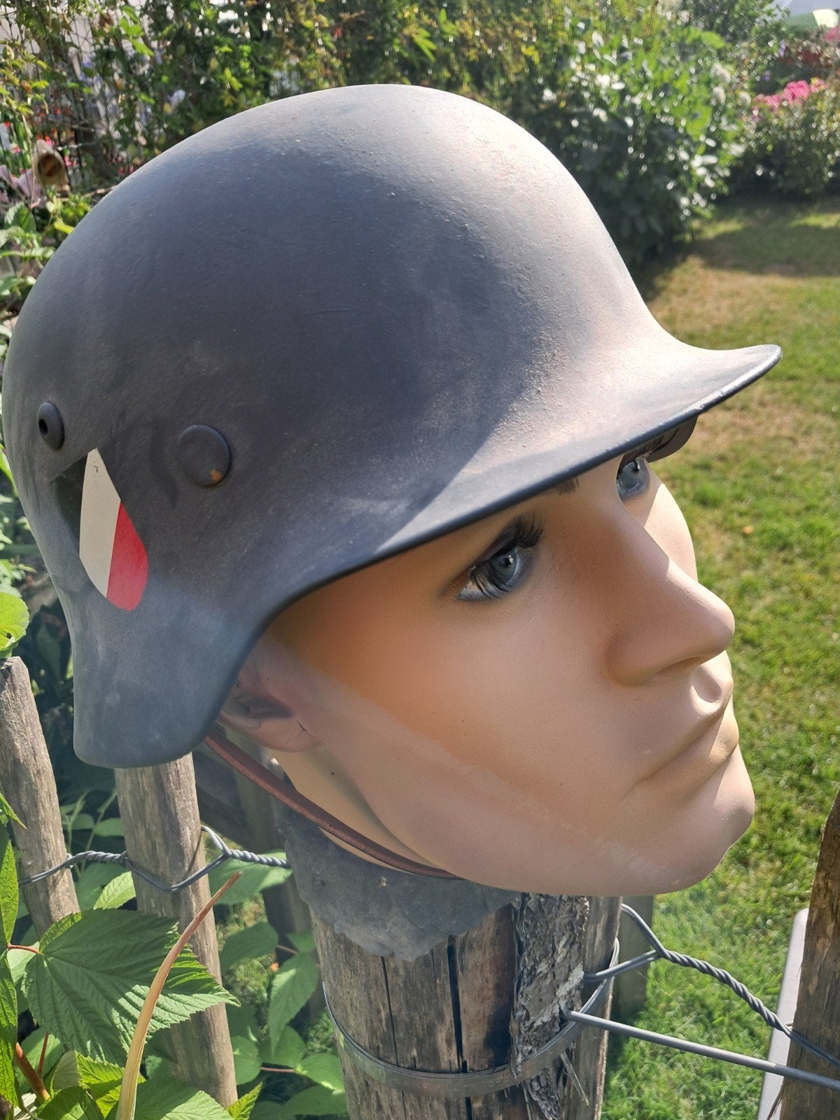 Duitse helm met hoofd, Verzamelen, Ophalen of Verzenden