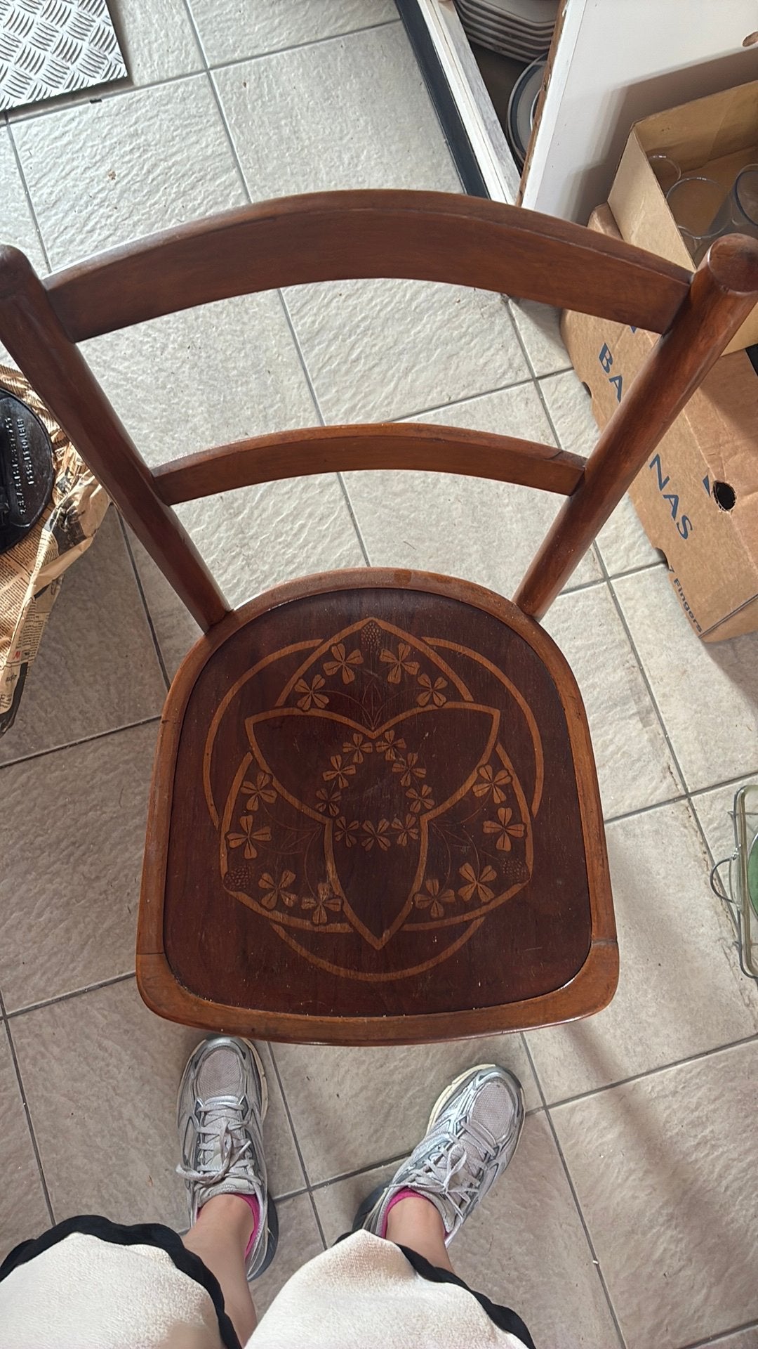 Vintage stoel, Ophalen