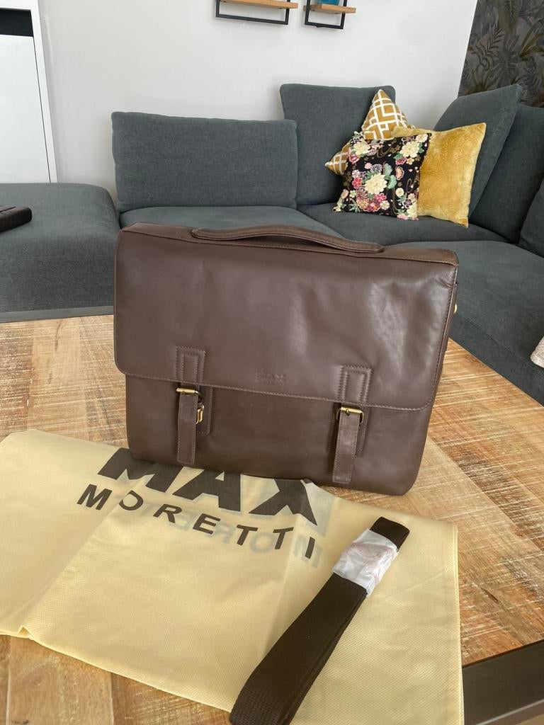 Sacoche Max Moretti, Enlèvement ou Envoi, Neuf, Cuir
