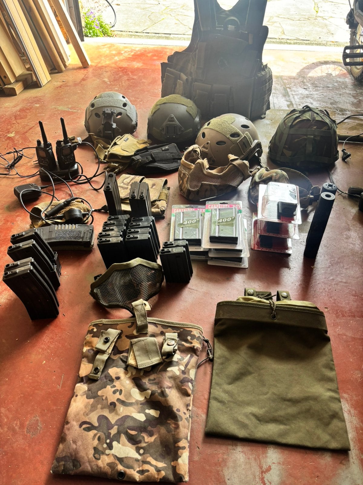Airsoft matériel à liquider, Enlèvement