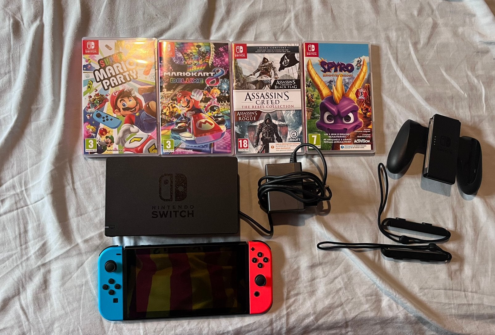 Nintendo switch + games, Ophalen, Zo goed als nieuw
