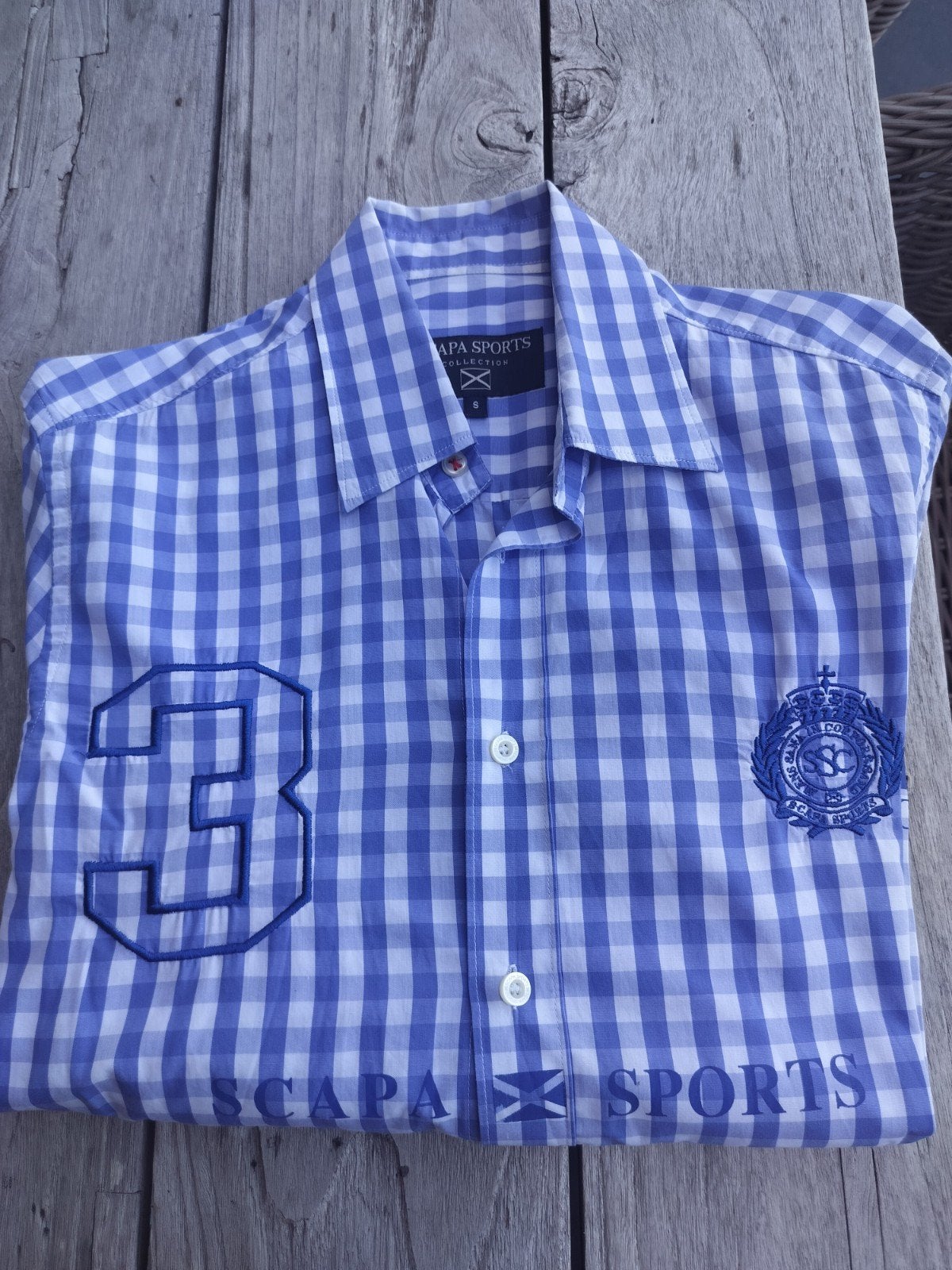 Hemd Scapa sports, Kleding | Heren, Overhemden, Ophalen of Verzenden, Nieuw, Blauw, Scapa sports