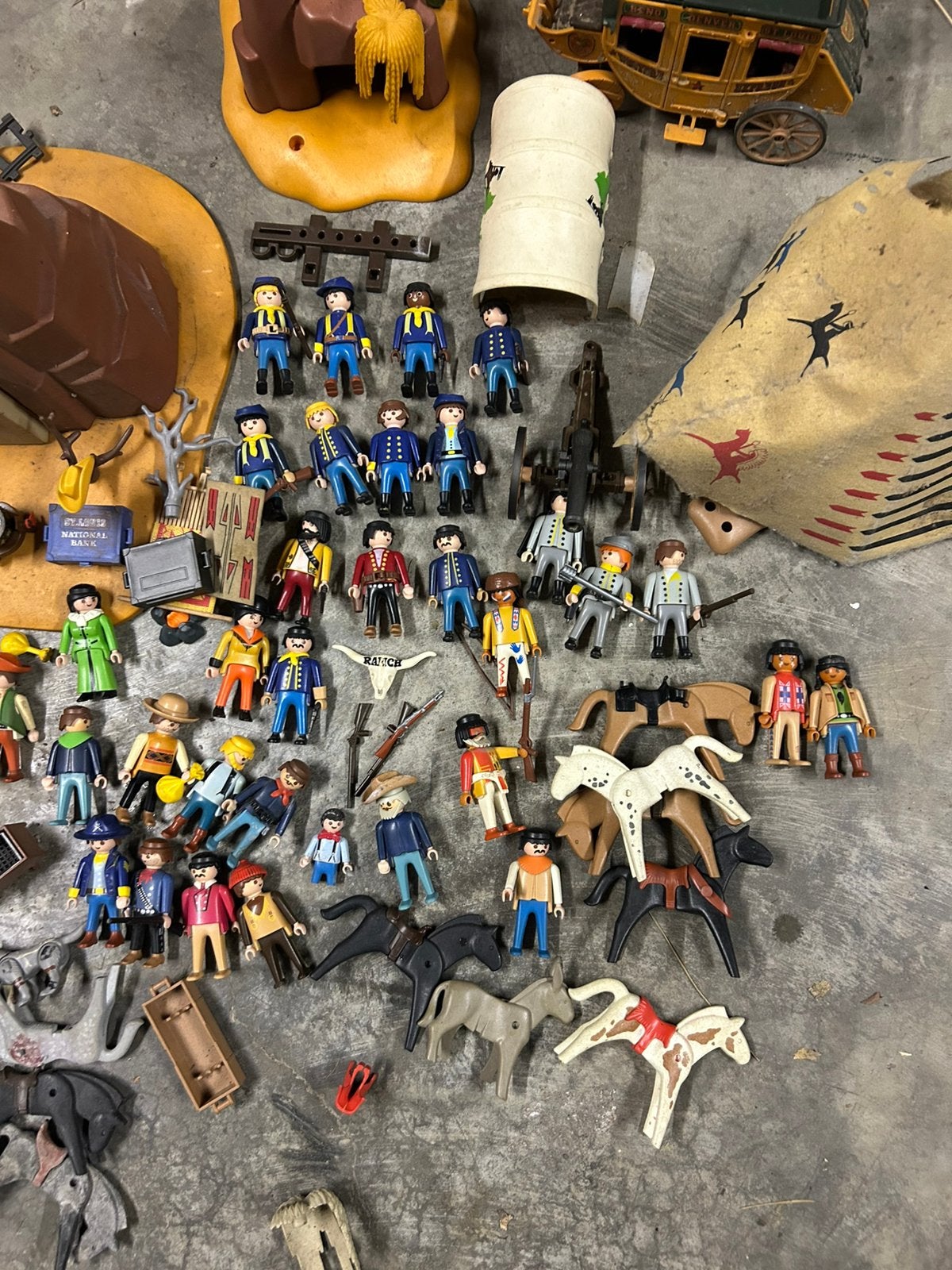 Playmobil lot western, Enlèvement, Utilisé, Autres types, Country