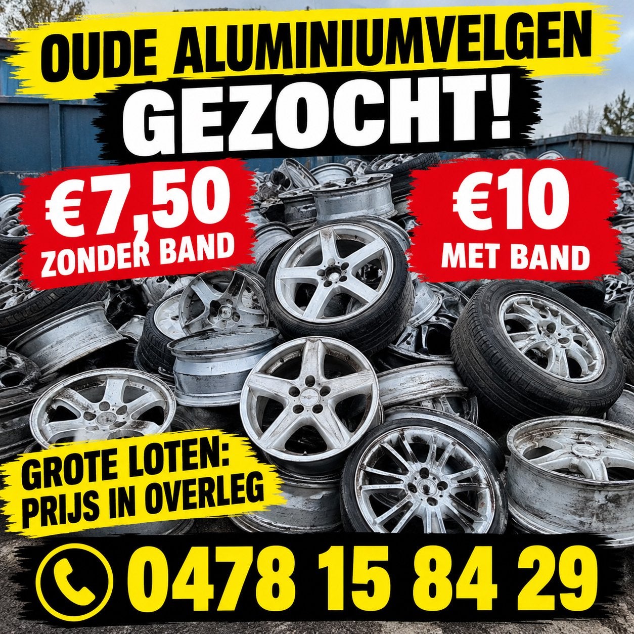OUDE ALUMINIUMVELGEN GEZOCHT!, Auto-onderdelen, Ophalen, Velg(en)