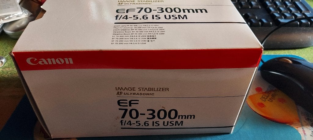 lens, Neuf, Canon, Téléobjectif, Pare-soleil