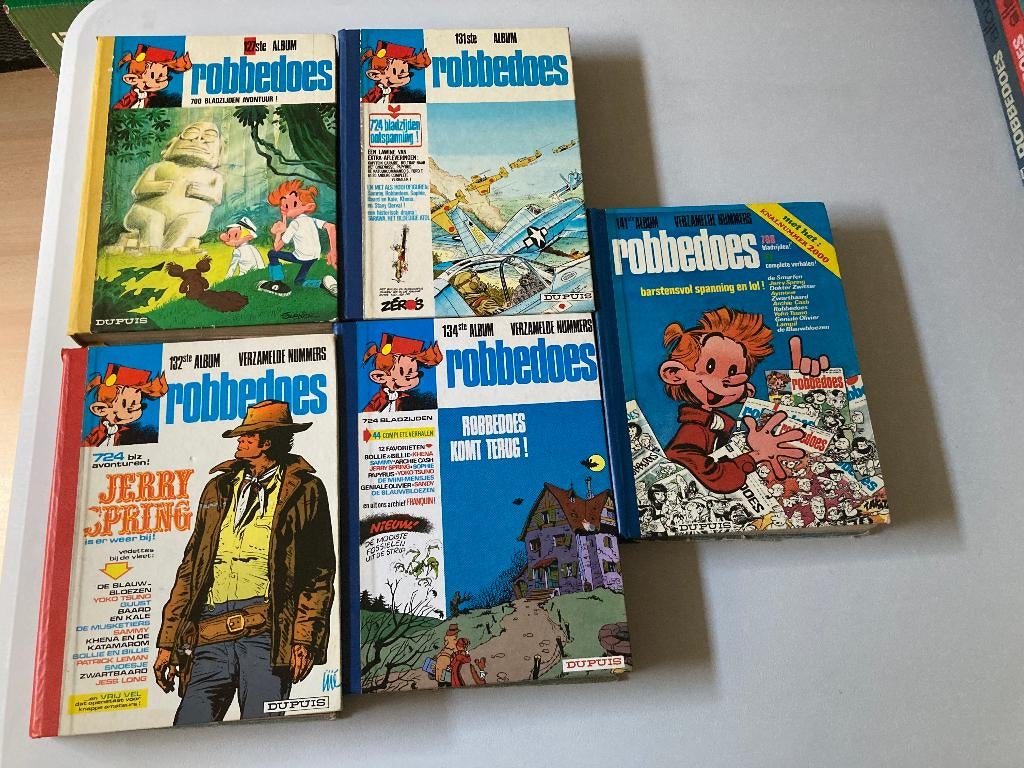 5 Robbedoes verzamelalbums voor 8 euro, Plusieurs BD, Enlèvement ou Envoi, Utilisé