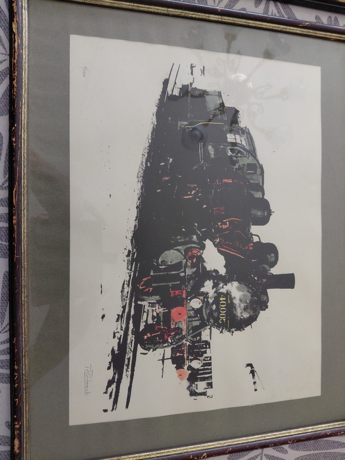 trein litho Roland Haeck Brugge, Ophalen