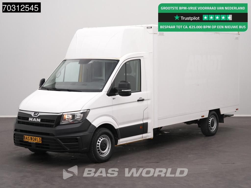 MAN TGE 3.100 433cm Bakwagen Achterdeuren Zijdeur Airco Came, Stof, Gebruikt, Euro 6, 4 cilinders