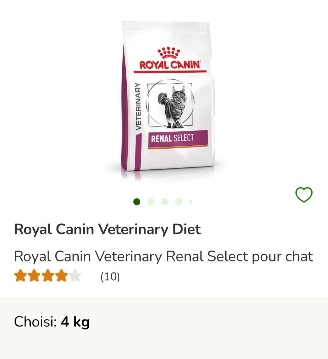 Croquette royale canin rénale select, Enlèvement, Chat