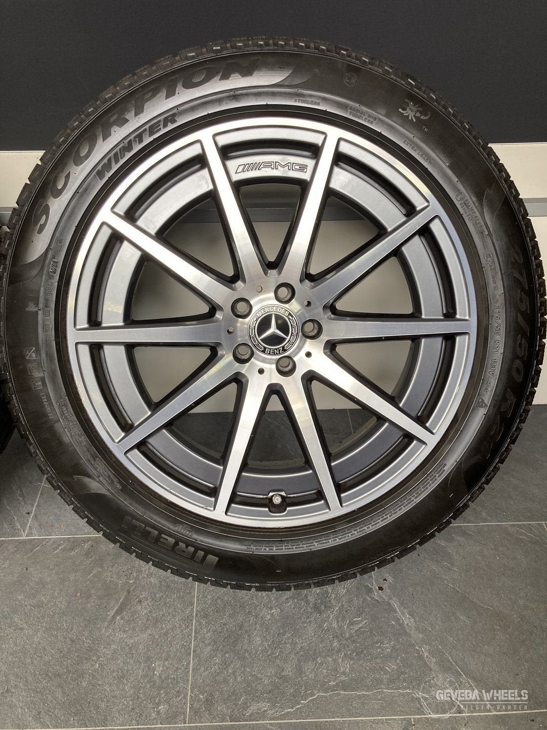 21” originele Mercedes GLS / GLS63 AMG velgen + winterbanden, Gebruikt, -, 275 mm, -
