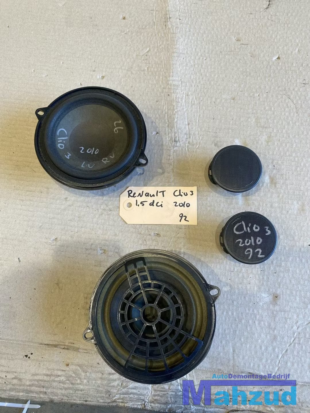 RENAULT CLIO 3 Speaker voor achter dashboard, Renault Group, Contact.group@renault.com, Renault, Utilisé