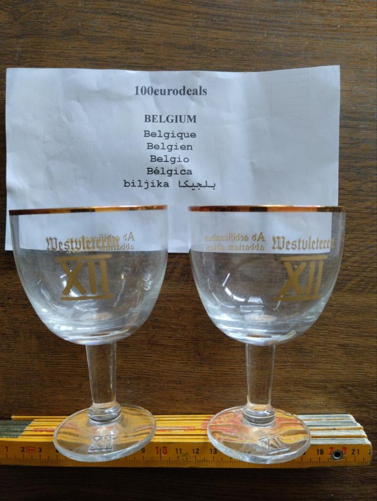 Verre de dégustation en duo (mini) de bière Westvleteren, Envoi