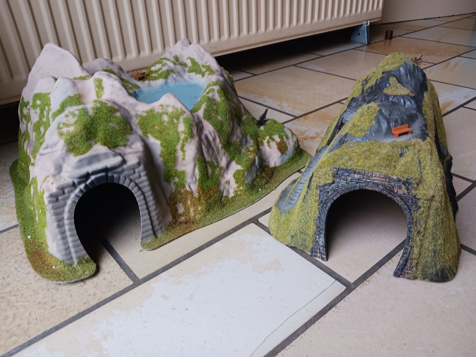 Set spoortunnels met rotsstructuur, Hobby en Vrije tijd, Ophalen of Verzenden, Gebruikt, Brug, Tunnel of Gebouw