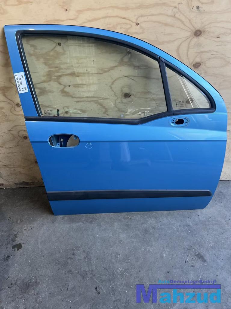 CHEVROLET MATIZ Blauw 12U Rechts voor deur 2005+, Info@gm.com, Chevrolet, Utilisé, Droite