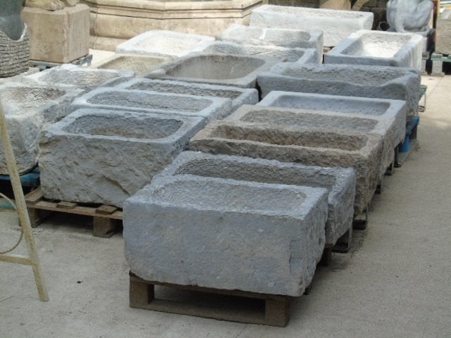 Arduin blauwe stenen trogplantenbak, goede keuze!, Tuin en Terras, Ophalen, Steen, Gebruikt, 100 cm of meer