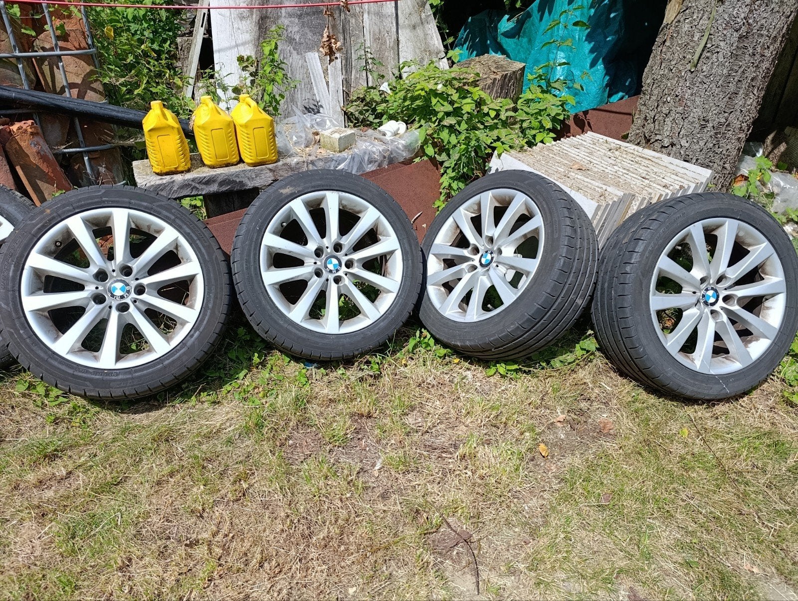 Bmw velgen 18 duim met banden  voor 520 525 f10 f11, Autos : Pièces & Accessoires, Pneus & Jantes, Enlèvement, Pneu(s)