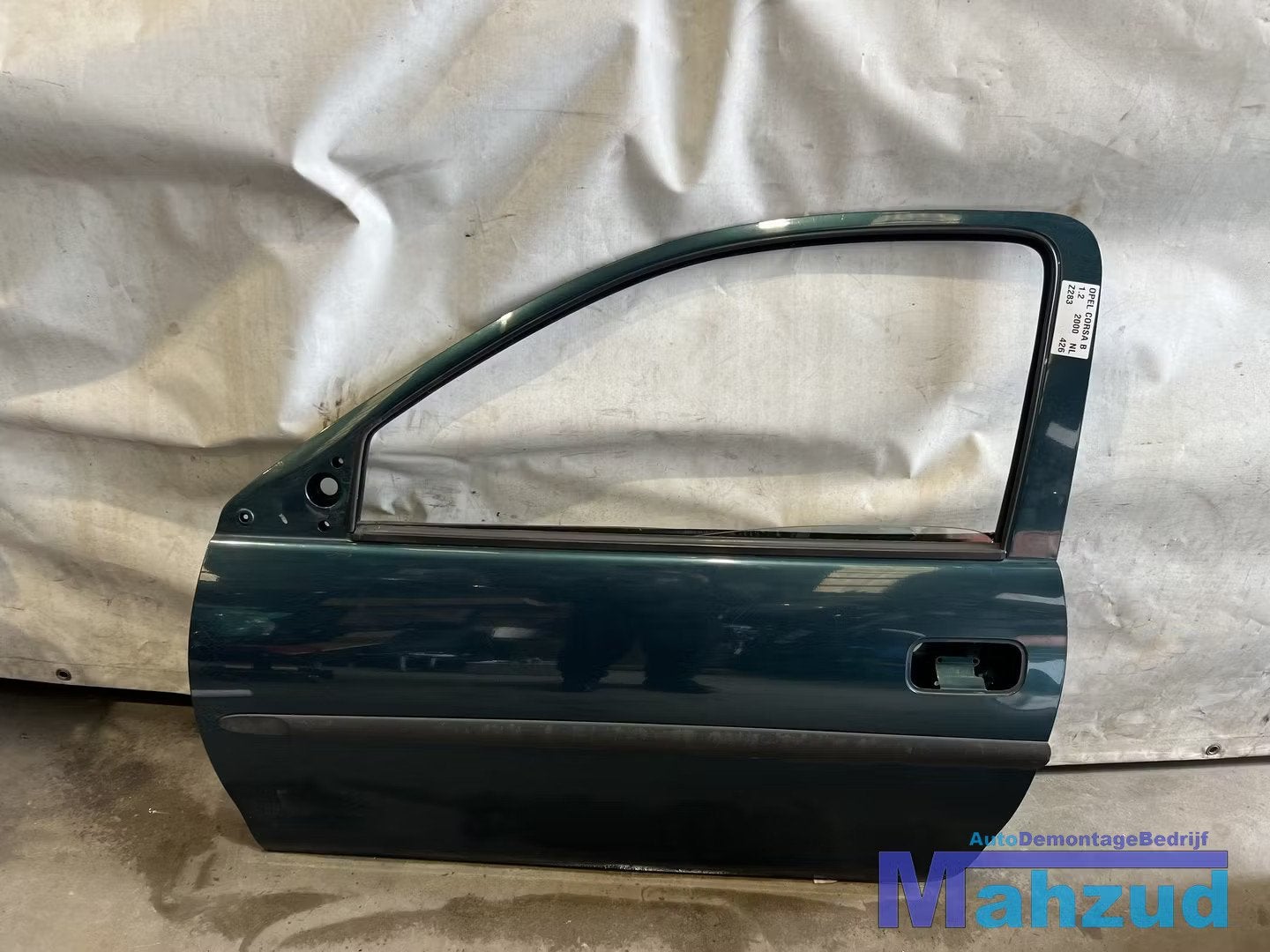 OPEL CORSA B Groen Z283 Links deur portier 1993-2000, Auto-onderdelen, Gebruikt, Deur, Opel Automobile GmbH, Kontakt@opel-infoservice.de
