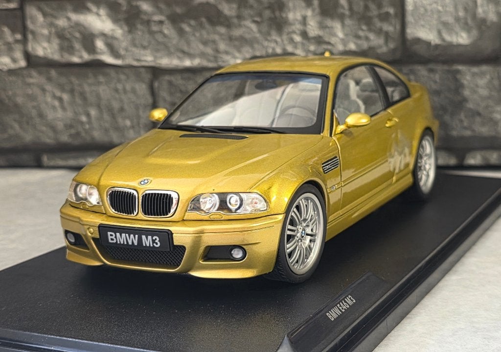 BMW E46 M3 Coupé Phoenix Yellow 1/18ème, Enlèvement ou Envoi, Solido, Voiture, Solido