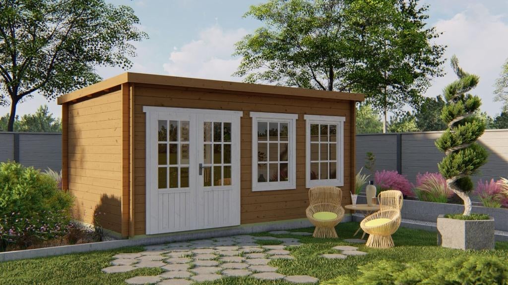 Blokhut - Tuinhuis Sadie | 40 mm | onbehandeld, Verzenden, Nieuw