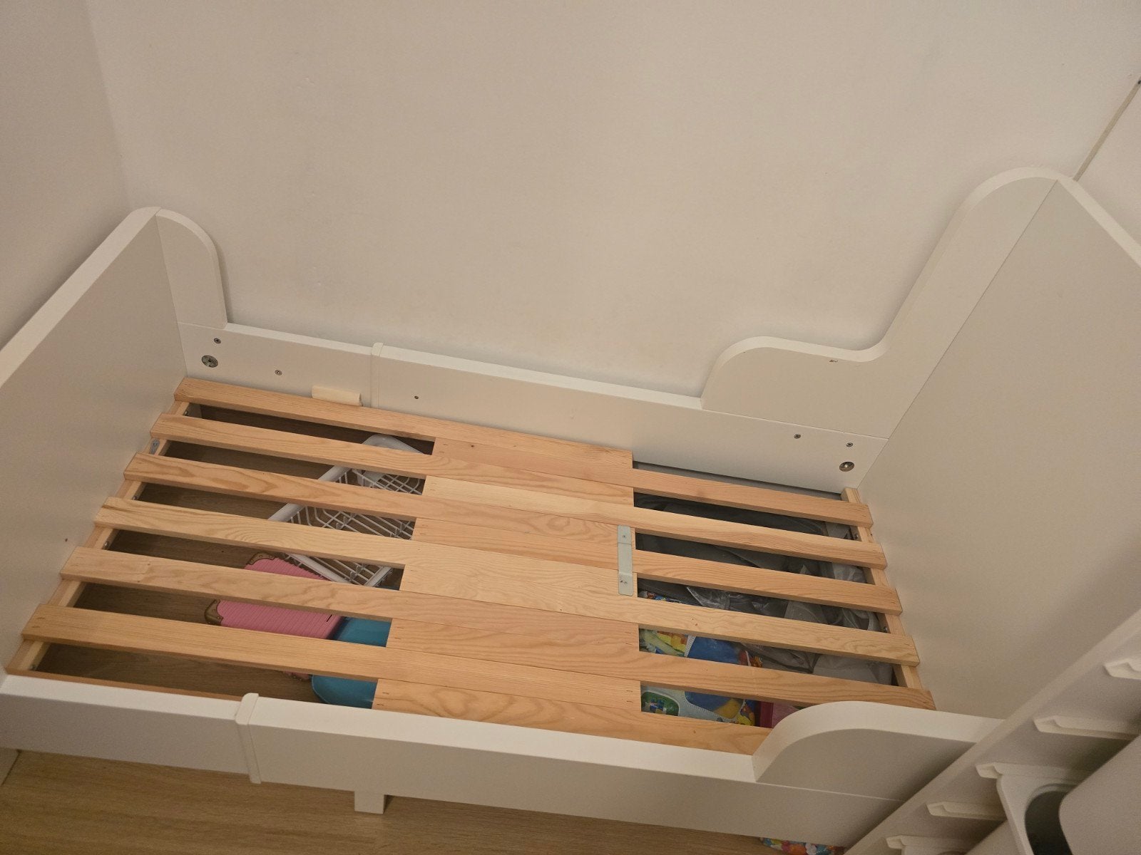 Lit extensible, blanc, 80x200 cm, Matelas