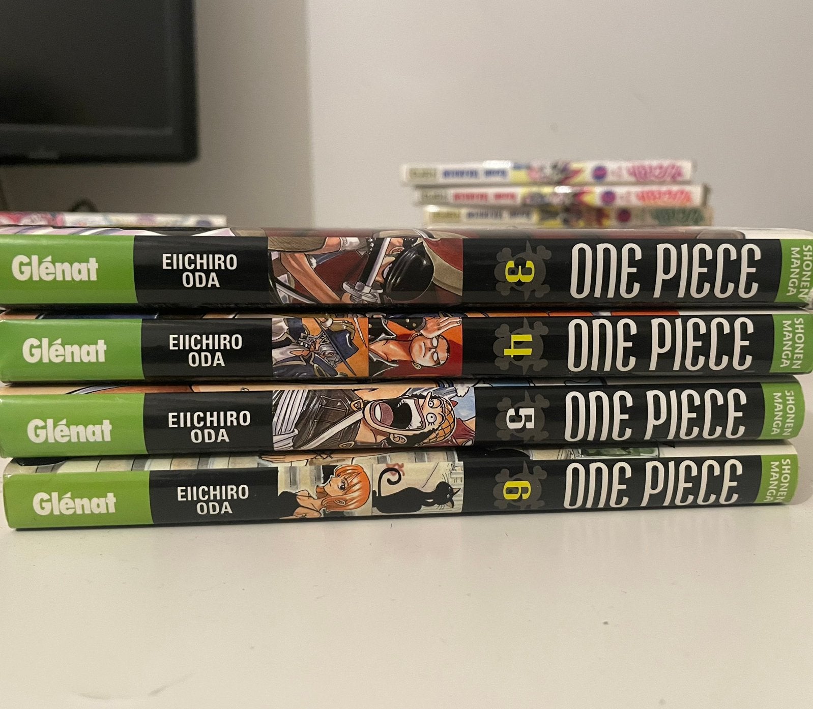Manga 3 à 6 de one piece, Livres, Plusieurs comics, Enlèvement, Comme neuf, Japon (Manga)