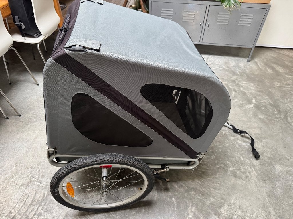 Remorque pour vélo pour chien, Vélos & Vélomoteurs, Accessoires vélo | Remorques, Utilisé, Remorque pour chien, 40 à 60 kg, Pliable