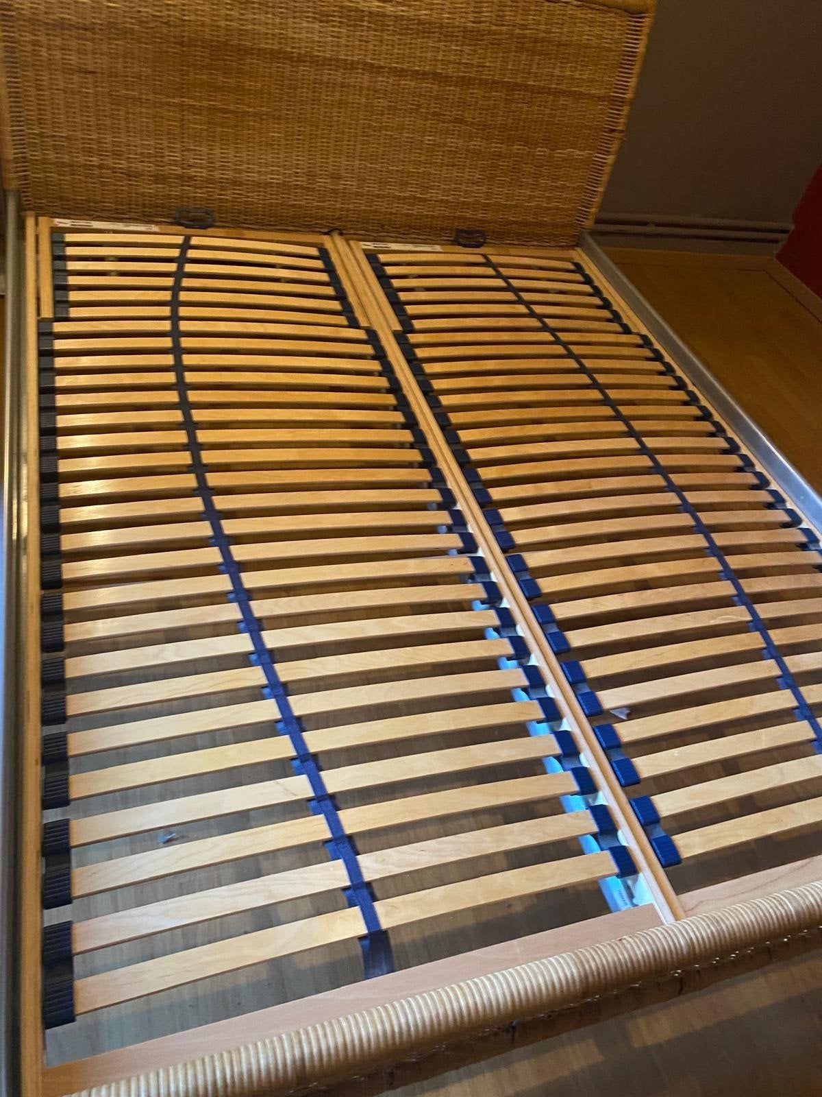 lit rotin, Maison & Meubles, 200 cm, Sommier