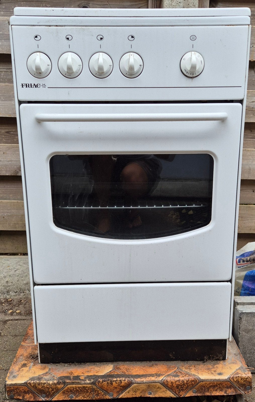 oven + gasvuur, Ophalen, Gebruikt, Tussenbouw, 4 kookzones