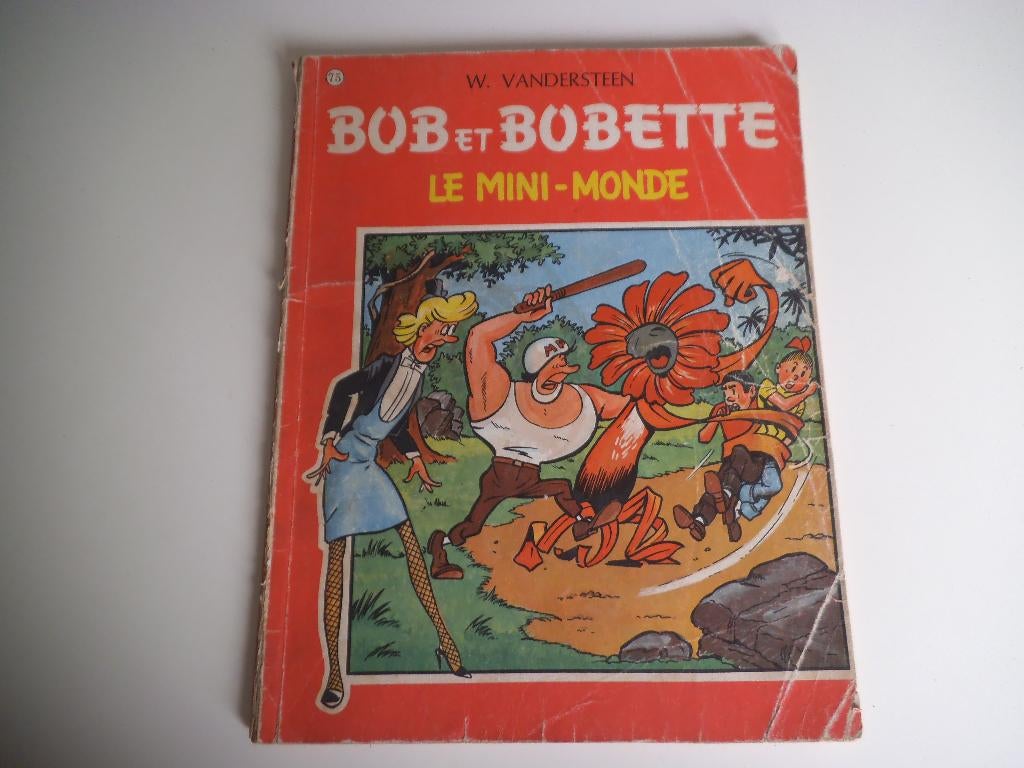 Bob et Bobette 75 Le mini-monde 1967, Gelezen, Willy Vandersteen, Eén stripboek, Ophalen of Verzenden