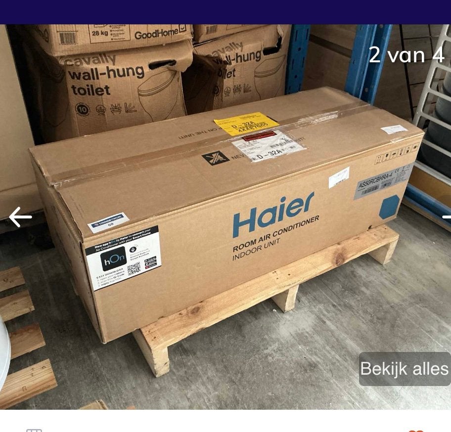 Haier Airco 5 KW entièrement neuf, Electroménager, Climatiseurs, Neuf, Enlèvement, Télécommande, Climatisation murale