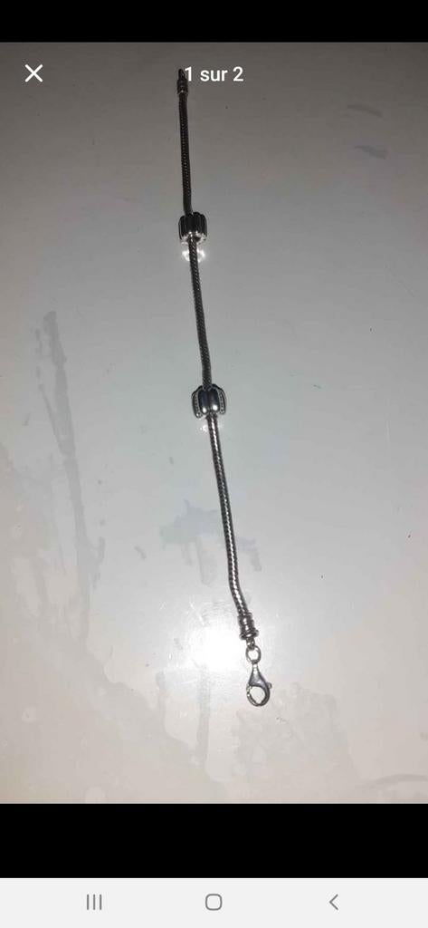 Bracelet Pandora avec 2 arrêts, Enlèvement