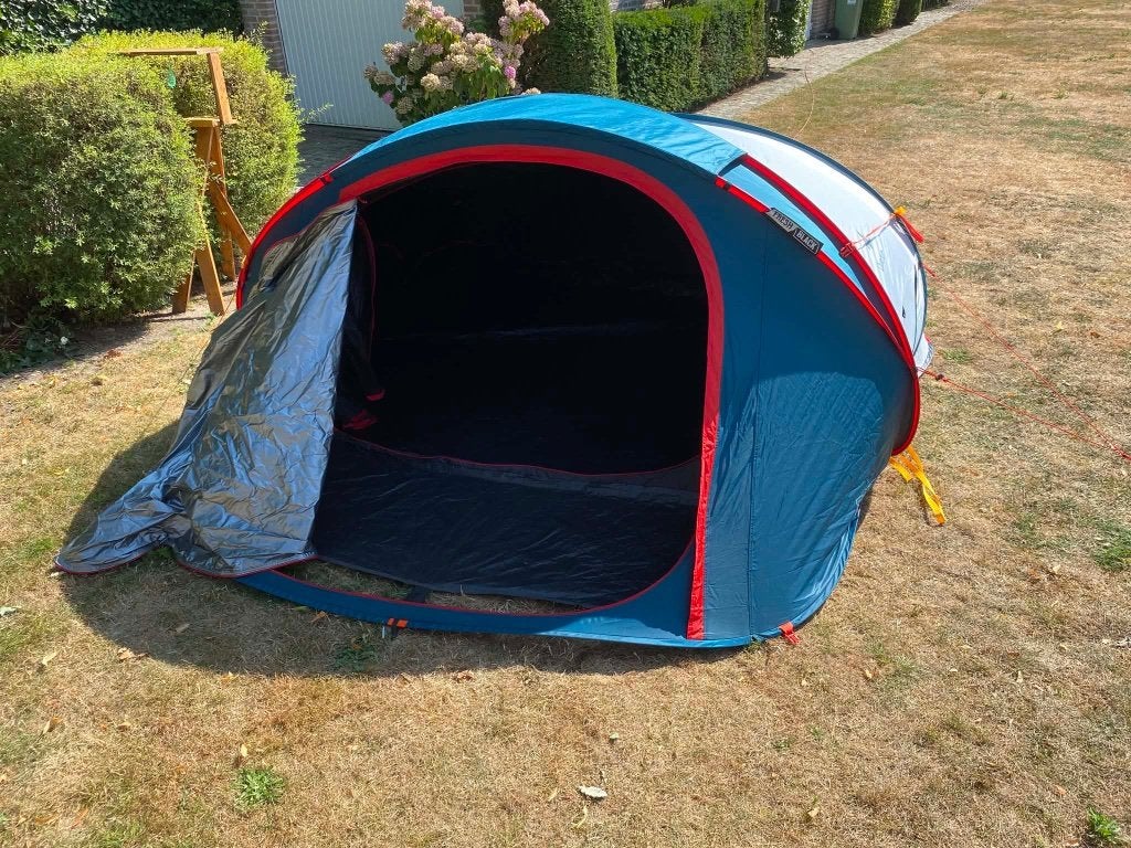 Tent 2 seconds, Caravans en Kamperen, Tenten, Ophalen, Zo goed als nieuw, Tot en met 3