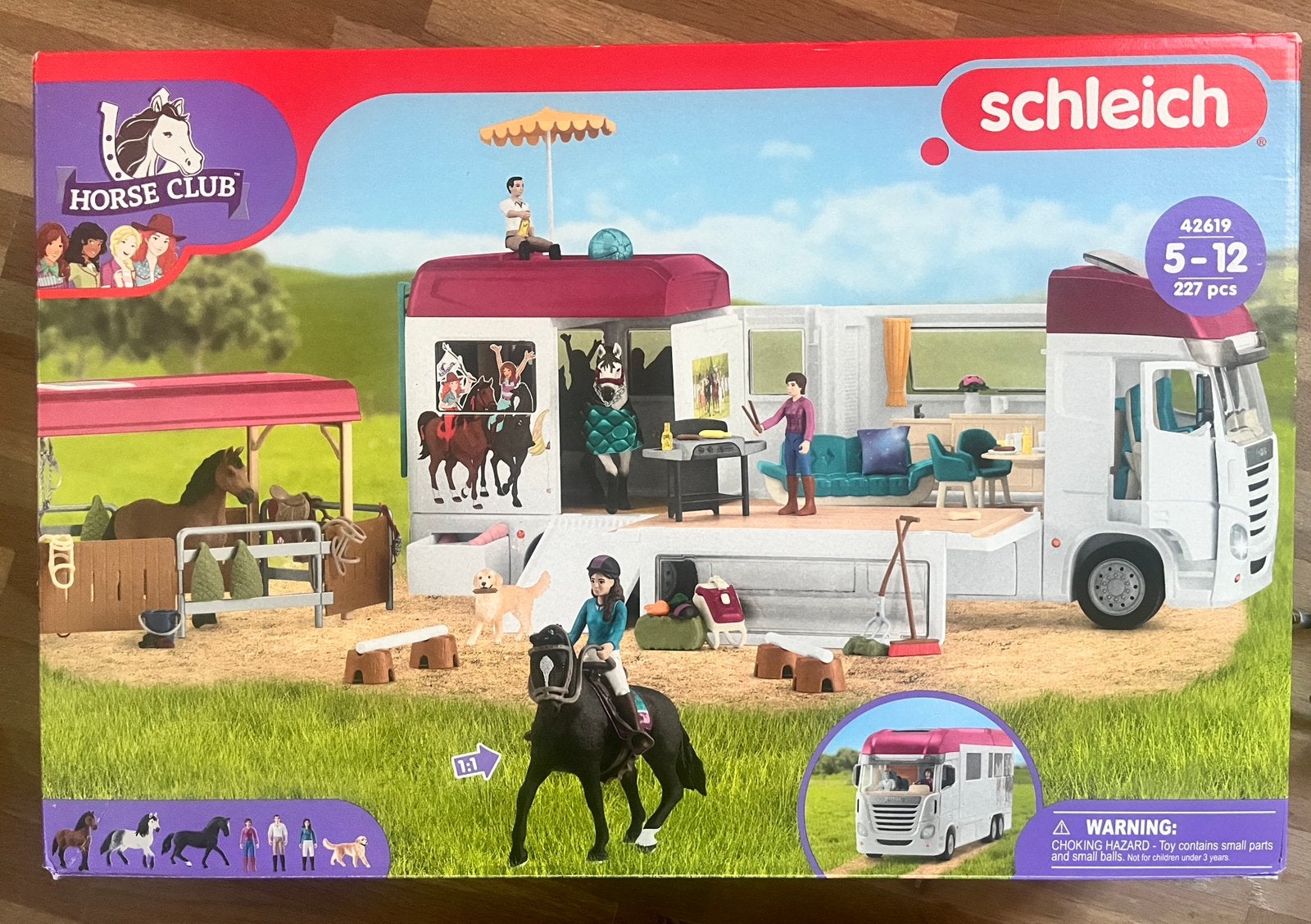 Schleich HORSE CLUB - Paardenvrachtwagen - 42619, Kinderen en Baby's, Ophalen of Verzenden, Zo goed als nieuw