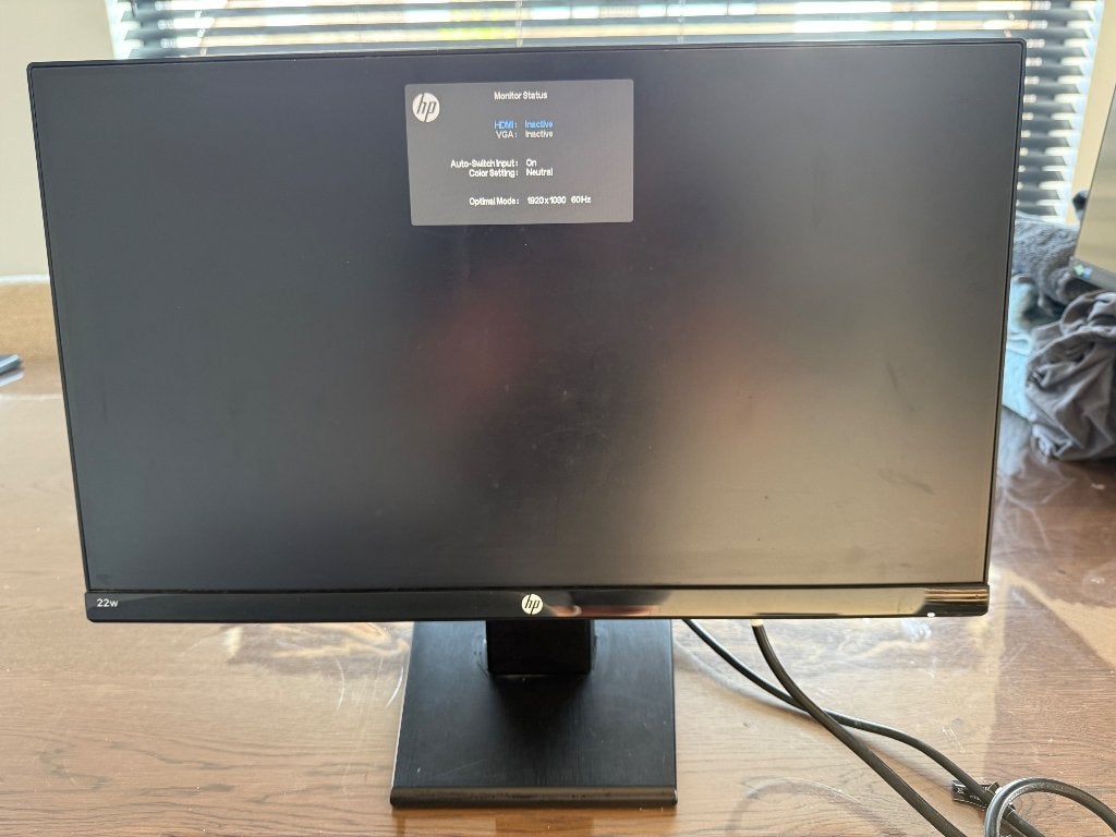 HP 22w 21,5” Full HD Monitor, Computers en Software, Monitoren, Ophalen, Hp, Kantelbaar, HDMI
