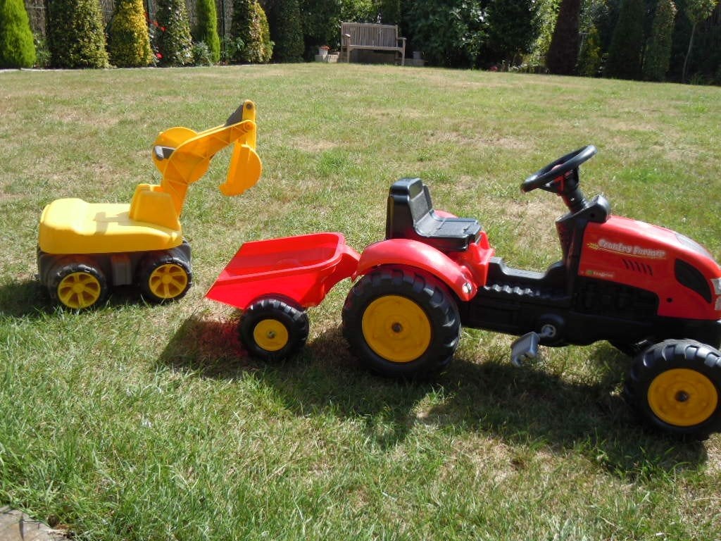 Rolly Toys rollyKid Massey Ferguson traptrekker aanhanger, Ophalen of Verzenden