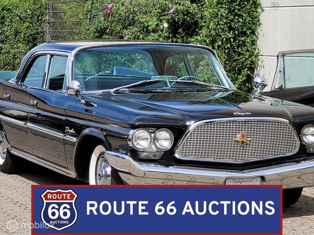 Chrysler Windsor | 1960 | Route 66 Auctions, Zwart, Chrysler, Bedrijf, Handgeschakeld