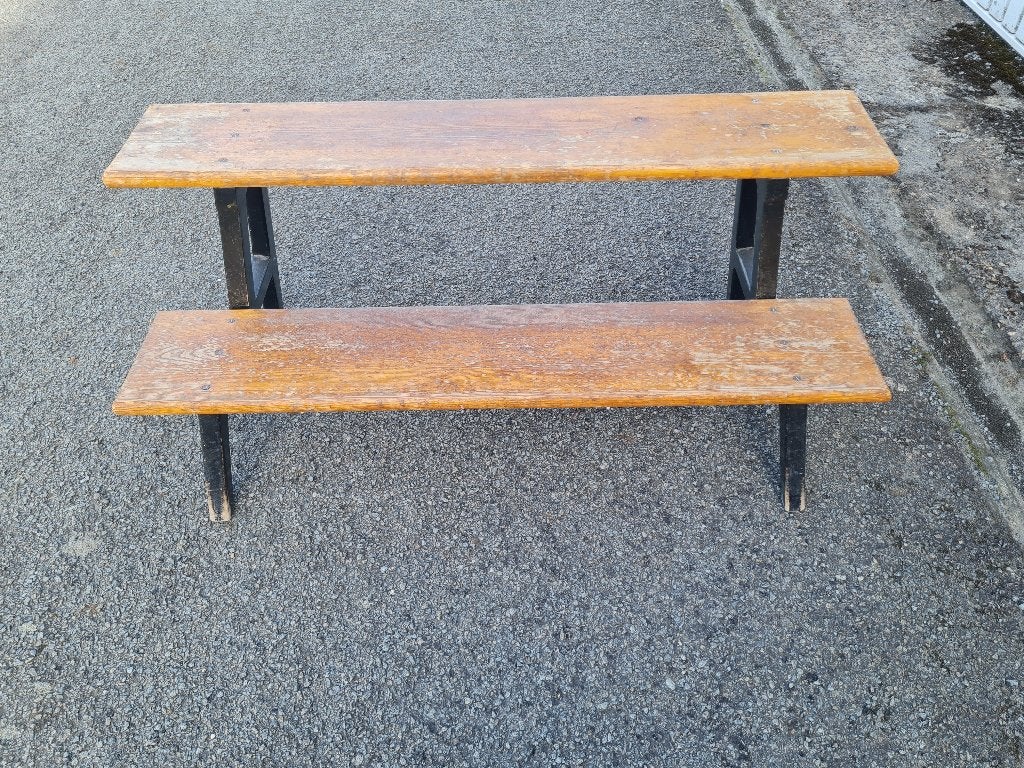 vintage houten trap met 2 tredes, Ophalen of Verzenden