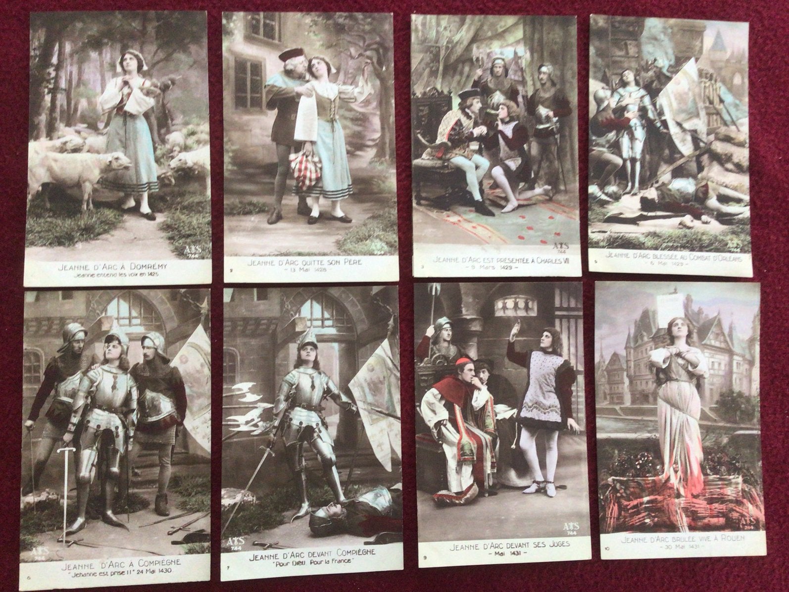 Postkaarten Fantasie Jeanne D,Arc 8st, Ophalen of Verzenden