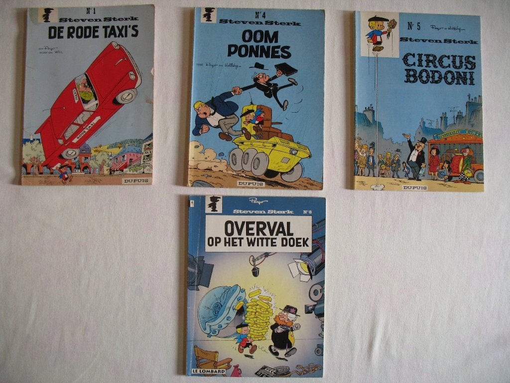   Steven Sterk, 4 stuks, Boeken, Stripverhalen, Meerdere stripboeken, Ophalen of Verzenden