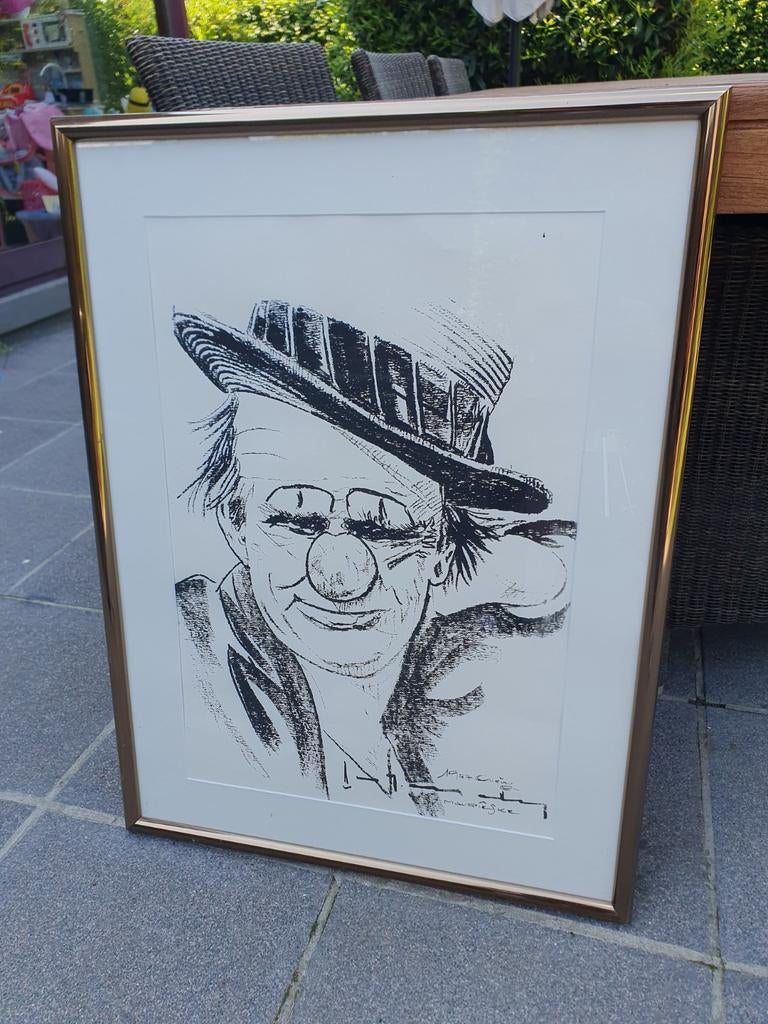 Lithographie de Stefaan Tessely, années 1970, Enlèvement