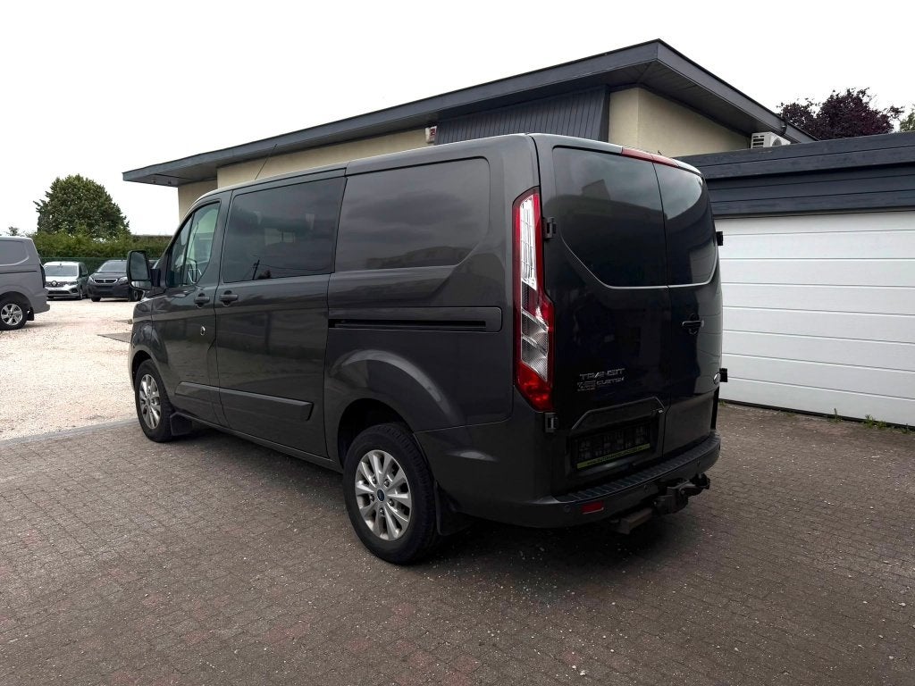FORD TRANSIT CUSTOM * LIMITÉ * CAB DUB * 5 PLACES * CAMÉRA *, Achat, Euro 6, Entreprise, Boîte manuelle