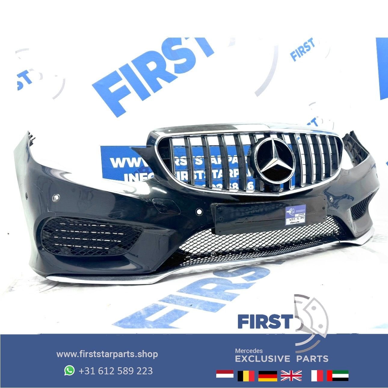 W212 BUMPER FACELIFT AMG Voorbumper COMPLEET Mercedes 2012-2, Auto-onderdelen, Gebruikt, -, Voor, Ophalen of Verzenden