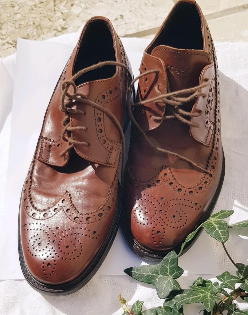 DERBIES rétro Scapa cuir véritable( Italie), Vêtements | Femmes, Chaussures, Marque italienne, Comme neuf, Brun, Chaussures basses